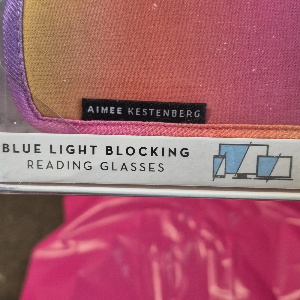 Aimee Kestenberg +1.50 Blue Light Blocking Reader Glasses 2 Pack - New - Picture 2 of 5